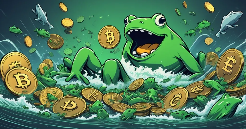 Pepe Coin Crashes Amid Whale Dumps, PepeNode Hype Sparks Meme Coin Debate