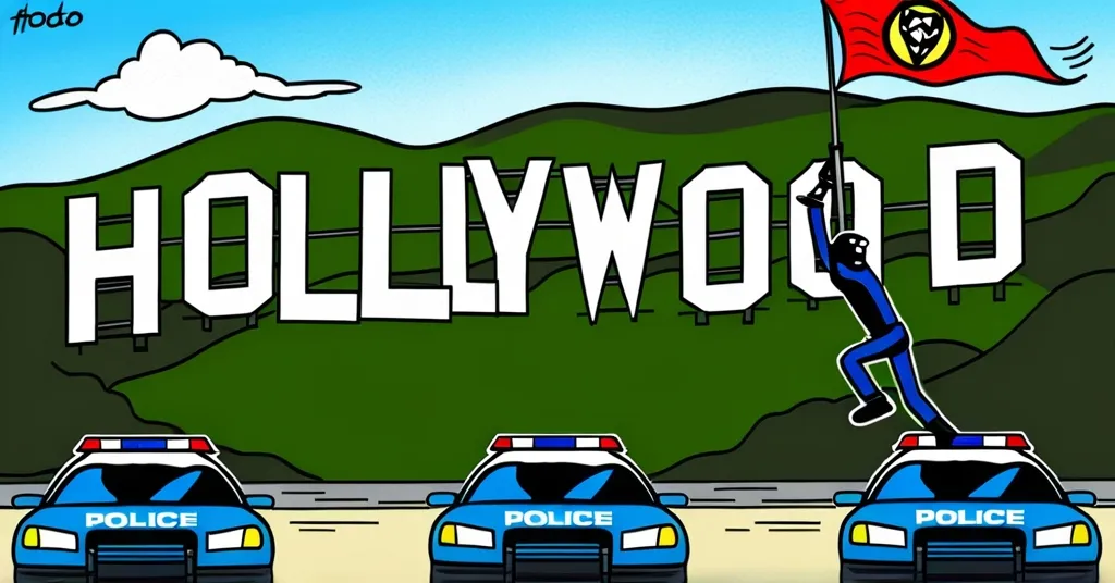 Man Arrested for Climbing Hollywood Sign to Boost Vigilante Token’s Market Cap