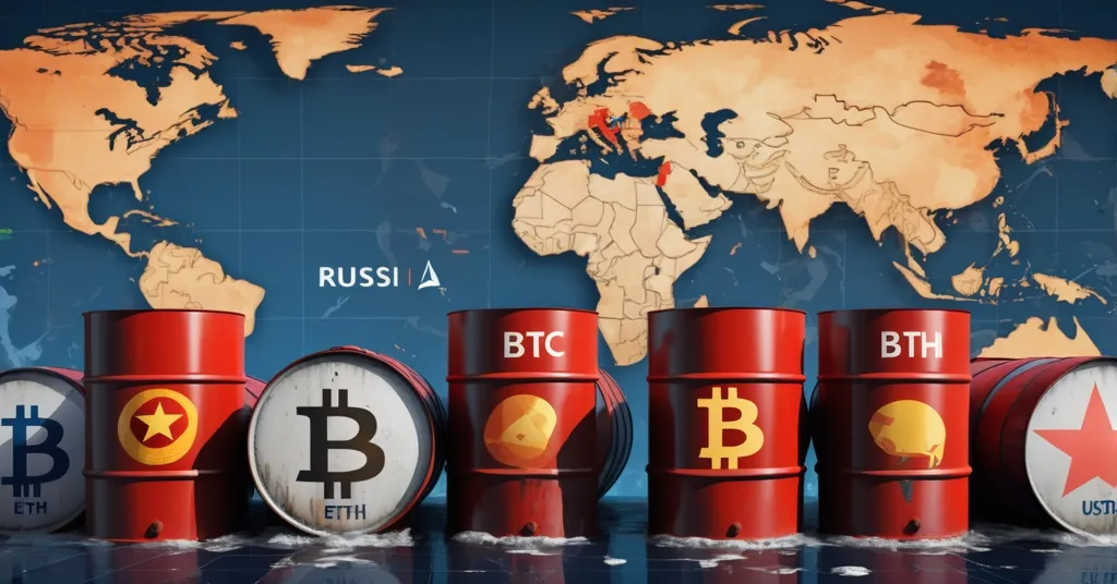 Russia Bypasses Sanctions with BTC, ETH, USDT in Oil Trade with India, China