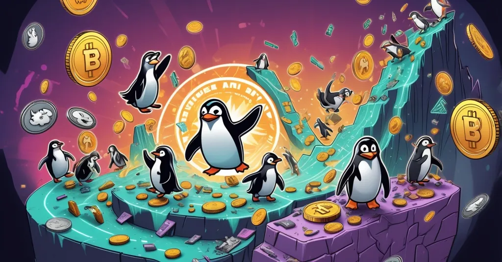 Meme Coin Crash: Pengu, Floki, Bonk, Pepe Tank as LayerBrett Hype Soars